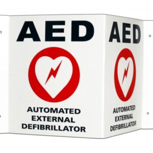 wall Mount AED Sign 3d
