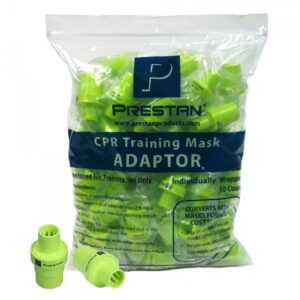 PRESTAN Rescue Mask Adaptors (individually wrapped), 50-Pack