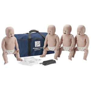 PRESTAN Infant Manikin, CPR Feedback, 4-Pack (Medium Skin)