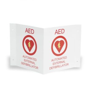 Zoll AED Wall Sign Kit (1 Flush & 1 3D Wall Sign)