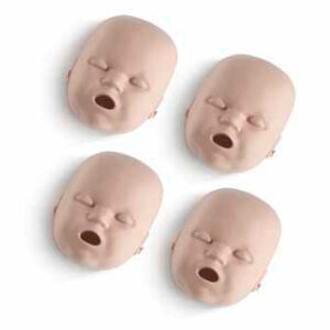 PRESTAN Infant Manikin Face Skin Replacement, 4-Pack (Medium Skin)