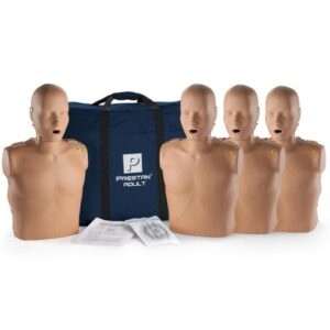 PRESTAN Adult Manikin, CPR Feedback, 4-Pack (Dark Skin)