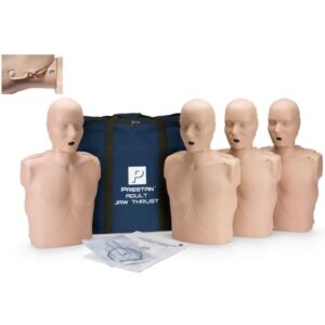 PRESTAN Adult Jaw Thrust, CPR Feedback, 4-Pack (Medium Skin)