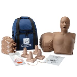 PRESTAN Ultralite Manikin, CPR Feedback, 4-Pack (Dark Skin)