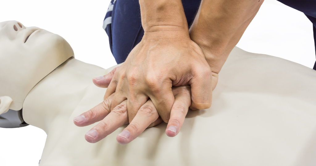 learn proper hand placement during cpr