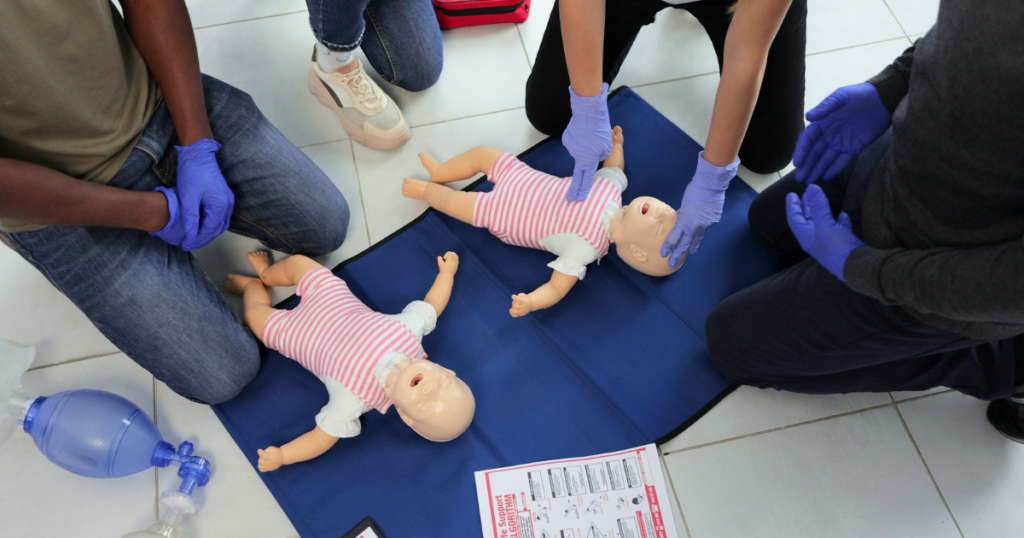 proper hand placement during cpr training